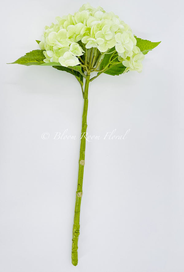 Green Real Touch Large Hydrangea | Extremely Realistic Luxury Quality Artificial Flower | Wedding/Home Decoration Gifts Decor Floral H-005