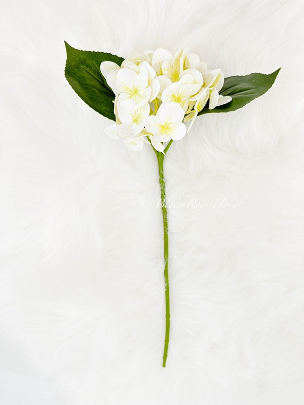 White Real Touch Small Head Hydrangea Realistic Luxury Quality Artificial Flower | Wedding/Home Decoration | Gifts | Decor Floral H-020