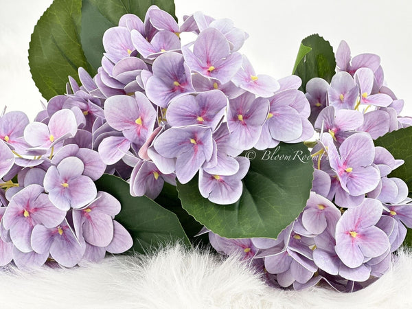 Lavender Real Touch Hydrangea | Extremely Realistic Luxury Quality Artificial Flower | Wedding/Home Decoration Gifts | Decor Floral H-024