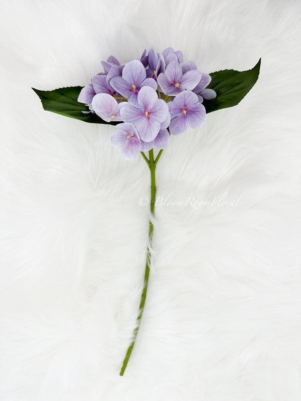Lavender Real Touch Hydrangea | Extremely Realistic Luxury Quality Artificial Flower | Wedding/Home Decoration Gifts | Decor Floral H-024