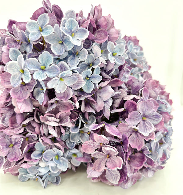 Purple Dried-Look Large Head Hydrangea | Realistic Luxury Quality Artificial Flower | Wedding/Home Decoration | Gifts | Floral Faux H-026