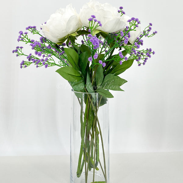 23&quot; Dark Purple Baby&#39;s Breath, Artificial Flower Realistic Quality Artificial Floral Kitchen Wedding Home Decoration Decor Floral Filler