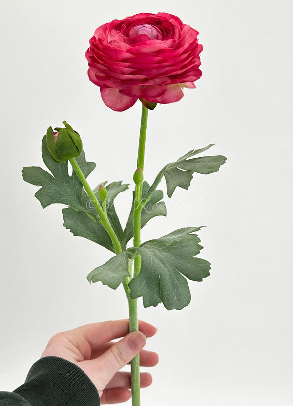 Pink Ranunculus High-Quality Artificial Flower | Wedding/Home Decoration Gifts | Decor | Floral, Silk Artificial Flower, Craft Supply, Faux