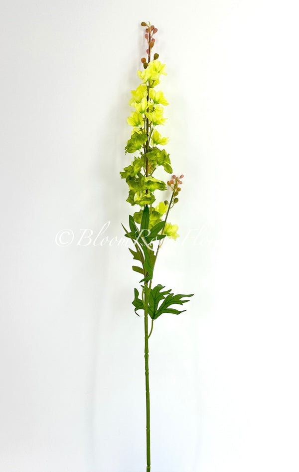 31" Green Delphinium/Wedding/Home Decoration | Gifts Decor Floral Silk Flower, Artificial Spray for Home Office, Long Realistic Stem