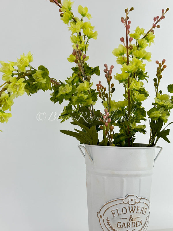 31" Green Delphinium/Wedding/Home Decoration | Gifts Decor Floral Silk Flower, Artificial Spray for Home Office, Long Realistic Stem