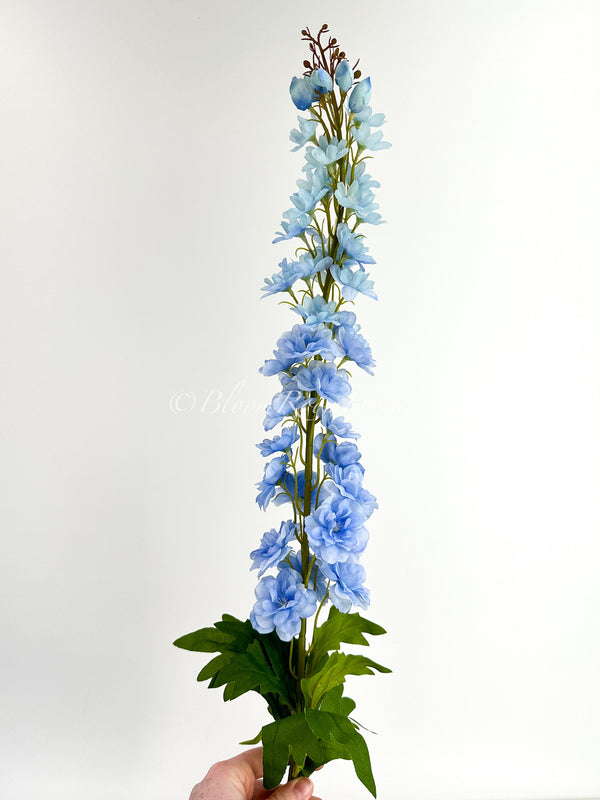 42&quot; Light Blue Delphinium/Wedding/Home Decoration | Gift Decor Floral Silk Flowers, Artificial Spray Home Office Long Realistic Snapdragon