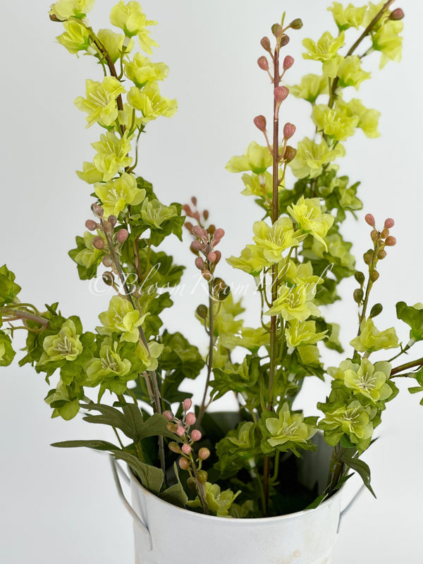 31" Green Delphinium/Wedding/Home Decoration | Gifts Decor Floral Silk Flower, Artificial Spray for Home Office, Long Realistic Stem