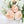 Peach Ranunculus Hydrangea Green Berry Bouquet Artificial Flower Wedding/Home Decoration | Gifts Decor Floral Centerpiece Arrangement Event