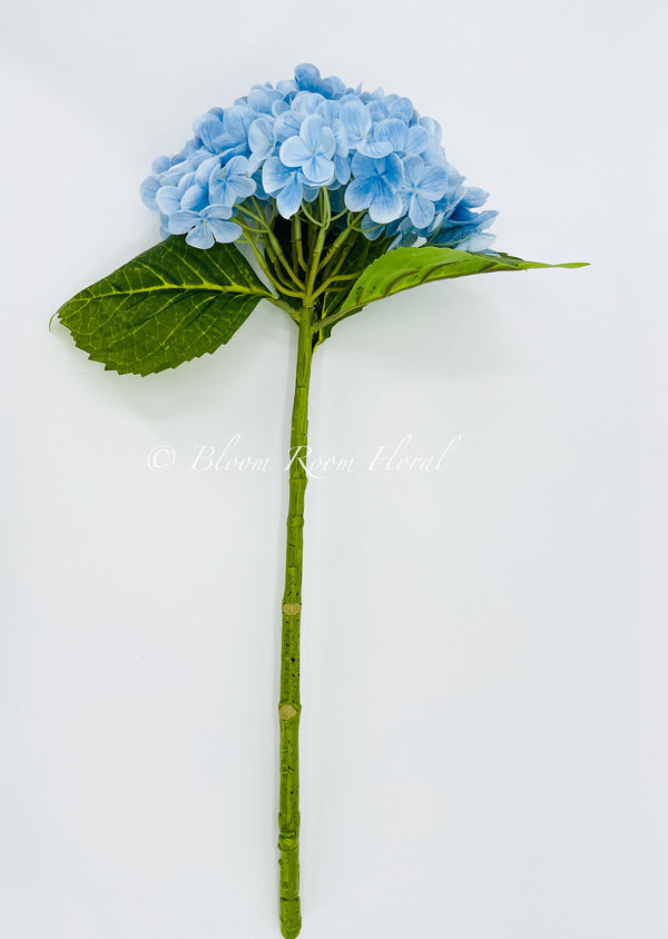 Blue Real Touch Large Hydrangea | Extremely Realistic Luxury Quality Artificial Flower | Wedding/Home Decoration Gift Decor Floral H-001