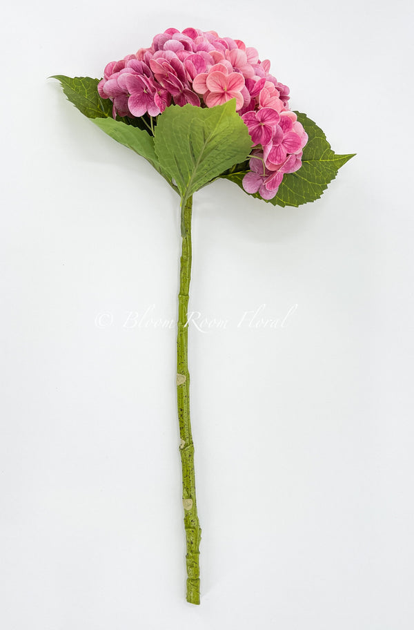 Pink Real Touch Large Hydrangea | Extremely Realistic Luxury Quality Artificial Flower | Wedding/Home Decoration Decor Gifts Floral H-009