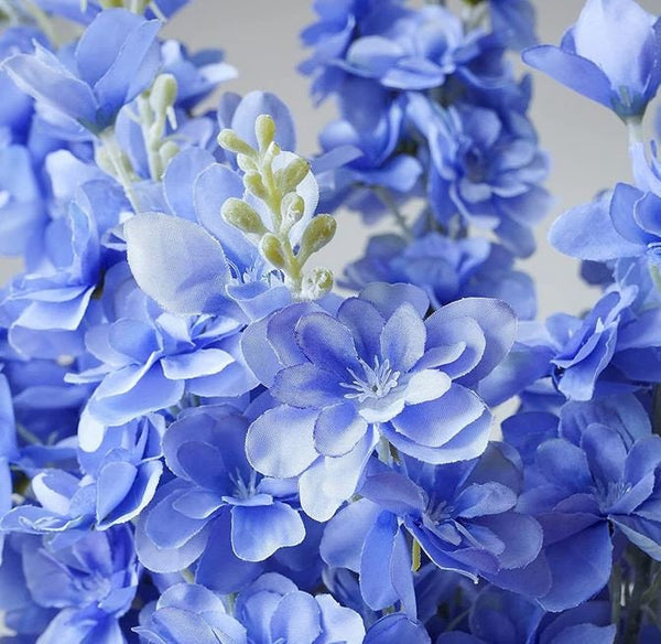 1 Sky Blue Faux Delphinium, Snapdragon Long Stem/Wedding/Home Decoration | Gifts Decor Floral Silk Flowers, Artificial Spray for Home Office