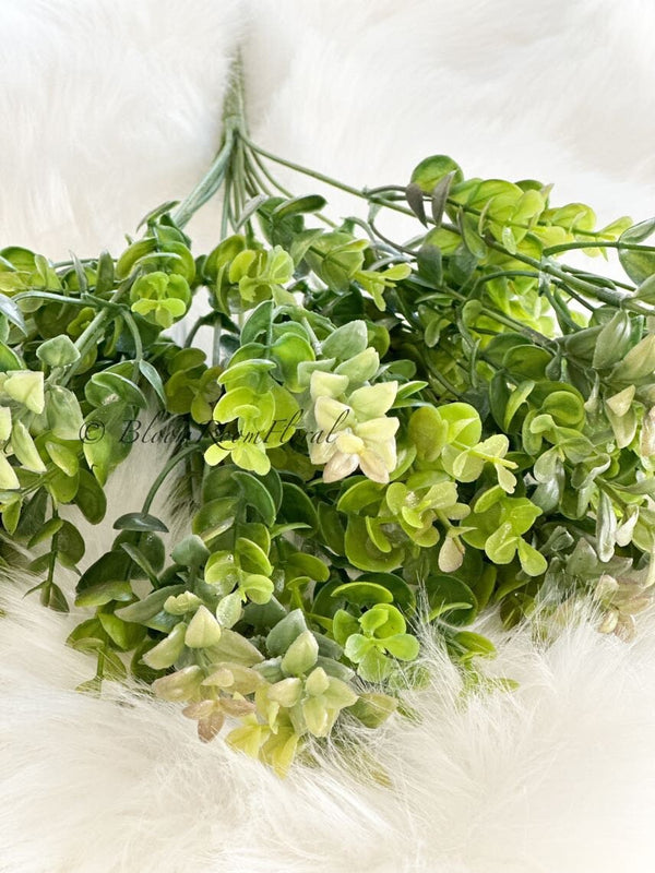 Eucalyptus Bush Green, Artificial Flower Realistic Quality Artificial Floral Craft Kitchen Wedding Home Decoration Gifts Decor Floral Plant