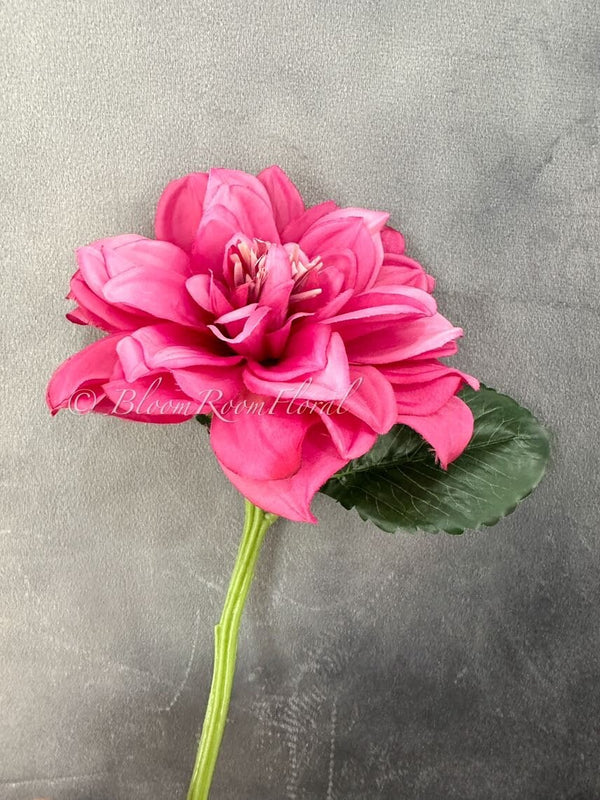 Magenta Dahlia High-Quality Artificial Flower | Wedding/Home Decoration | Gifts | Decor | Floral, Artificial Flower, Craft Supply Faux D-013