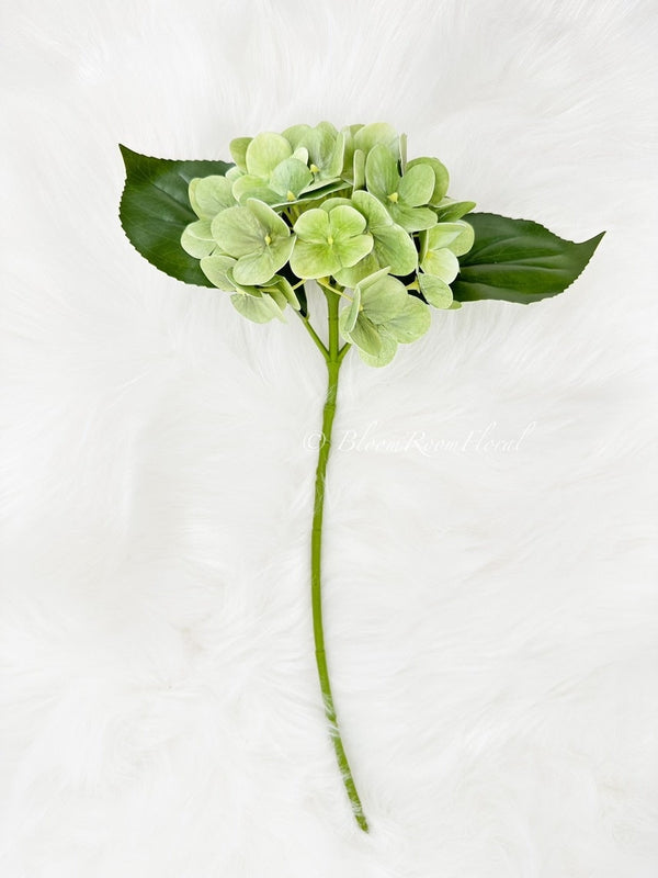 Green Real Touch Hydrangea | Extremely Realistic Luxury Quality Artificial Flower | Wedding/Home Decoration | Gifts | Decor Floral H-021