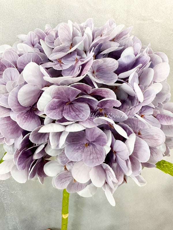 1 Purple Real Touch Large Hydrangea | Extremely Realistic Luxury Quality Artificial Flower Wedding/Home Decoration Gifts Decor Floral H-006