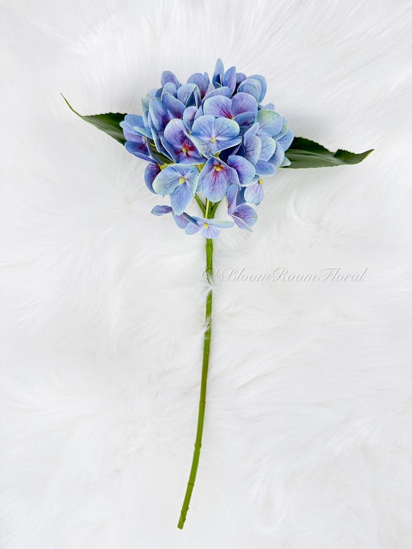 Blue Real Touch Small-Head Hydrangea  Realistic High Quality Artificial Flower | Wedding/Home Decoration Gifts | Decor Floral Flowers H-018