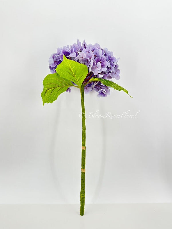 1 Purple Real Touch Large Hydrangea | Extremely Realistic Luxury Quality Artificial Flower Wedding/Home Decoration Gifts Decor Floral H-006