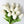 10 White Real Touch Tulips Artificial Flower, Realistic Luxury Quality Artificial Kitchen/Wedding/Home Gifts Decor Floral Craft Floral