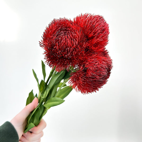 Real Touch Burgundy Dianthus | Extremely Realistic Luxury Quality Artificial Flower | Wedding/Home Decoration | Gifts | Decor | Floral
