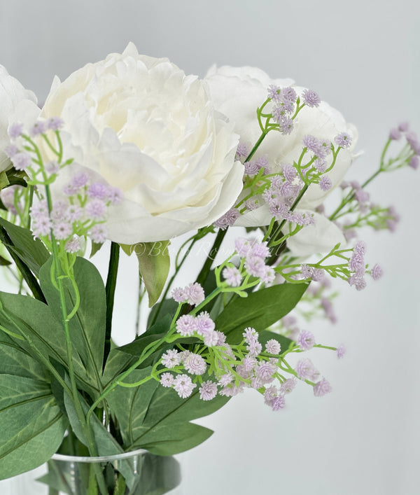 23&quot; Light Purple Baby&#39;s Breath, Artificial Flower Realistic Quality Artificial Floral Kitchen Wedding Home Decoration Decor Floral Plant
