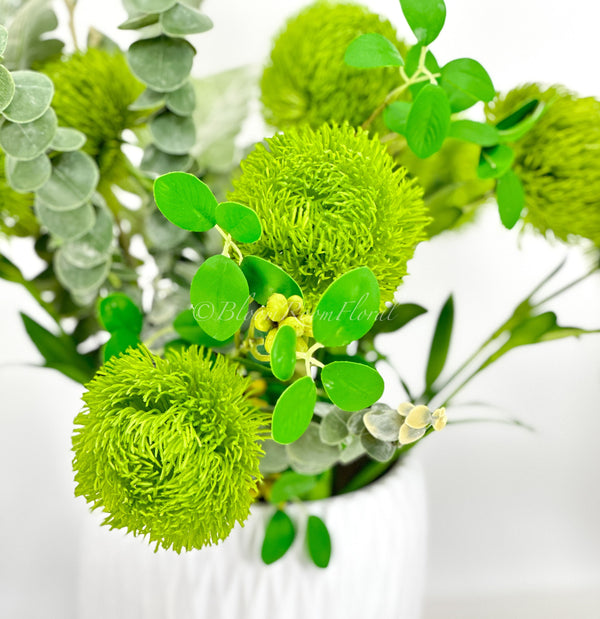 Real Touch Light Green Dianthus | Extremely Realistic Luxury Quality Artificial Flower | Wedding/Home Decoration | Gifts | Decor | Floral