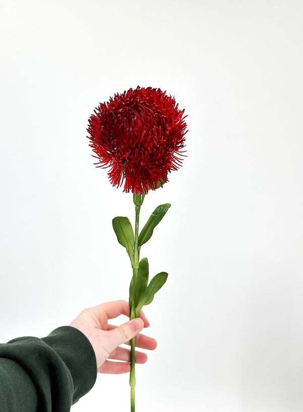 Real Touch Burgundy Dianthus | Extremely Realistic Luxury Quality Artificial Flower | Wedding/Home Decoration | Gifts | Decor | Floral