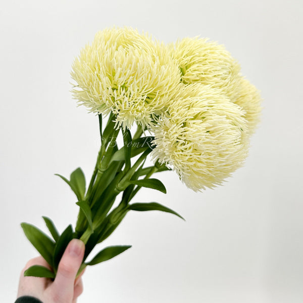 Real Touch White Dianthus | Extremely Realistic Luxury Quality Artificial Flower | Wedding/Home Decoration | Gifts | Decor | Floral