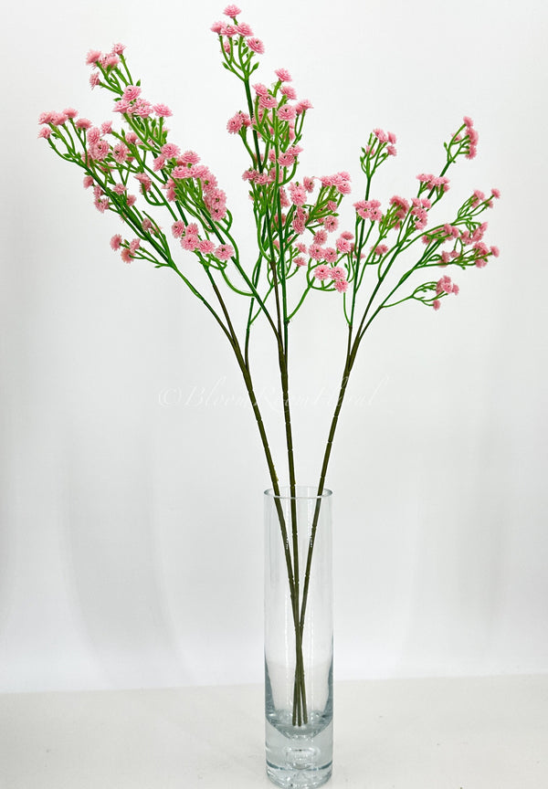 23&quot; Pink Baby&#39;s Breath, Artificial Flower Realistic Quality Artificial Floral Craft Kitchen Wedding Home Decoration Gifts Decor Floral Plant