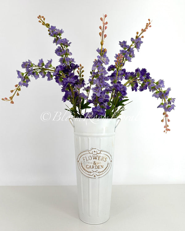 31&quot; Purple Delphinium/Wedding/Home Decoration | Gifts Decor Floral Silk Flower, Artificial Spray for Home Office, Long Realistic Stem