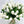 7 Stems White Real Touch Tulips Artificial Flower, Realistic High-Quality Artificial Kitchen/Wedding/Home Gifts Decor Floral Craft Floral
