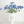 Cornflower Blue Poppy Stem | 23" Tall High Quality Artificial Flower | Wedding/Home Decoration | Gifts Decor | Floral Faux Floral, Poppy