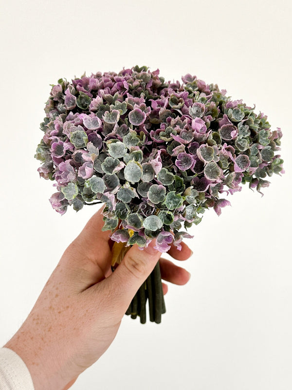 7&quot; Purple Baby&#39;s Breath Bouquet, Artificial Flower, Wedding Bouquet, Home Decoration, Gifts, Decor Floral Faux Flowers Centerpiece Birthday