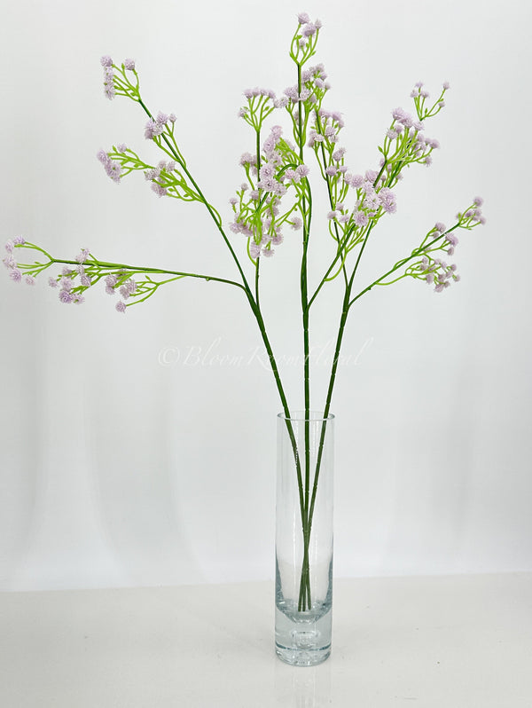 23&quot; Light Purple Baby&#39;s Breath, Artificial Flower Realistic Quality Artificial Floral Kitchen Wedding Home Decoration Decor Floral Plant