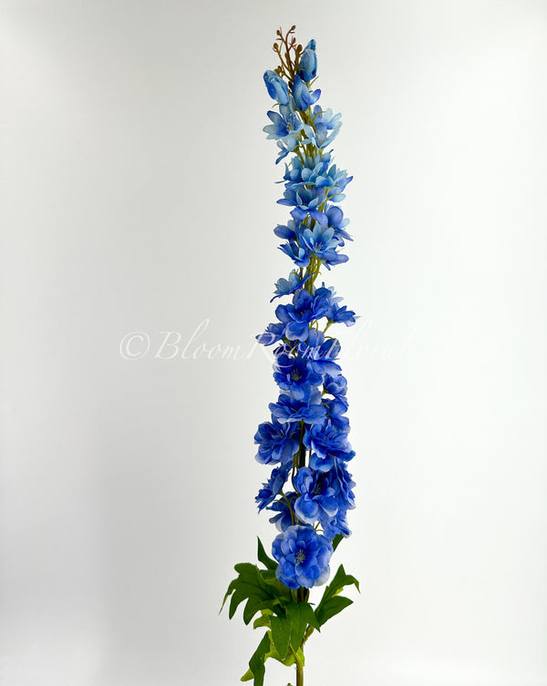 42&quot; Ombre Blue Delphinium/Wedding/Home Decoration | Gifts Decor Floral Silk Flower, Artificial Spray for Home Office, Long Realistic Stem