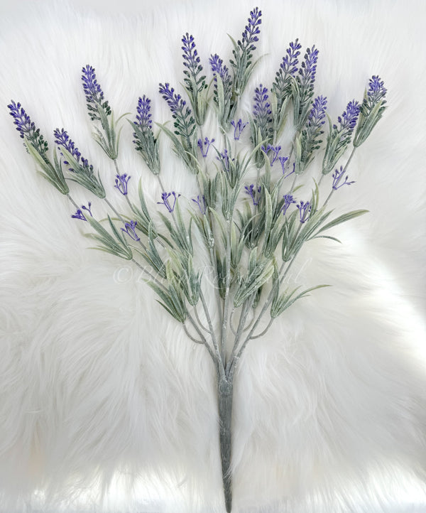 19&quot; Artificial Lavender Stem Faux Flowers Floral Centerpiece Wedding Home/Kitchen Hotel Party Decoration DIY/ Lavender/ Spring Flowers L-001
