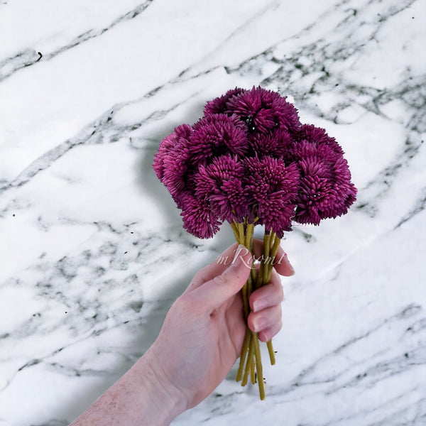 Faux Succulent, Real Touch, ONE Artificial Sedum Succulent Pick in  Succulent, Faux Artificial Flowers, Wedding/Home/Decor Gift Purple S-001